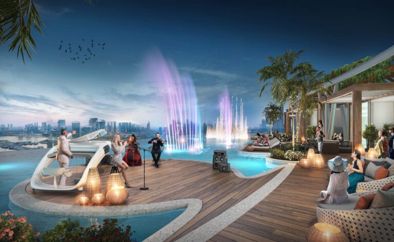 DAMAC Bay - Opera Roof View