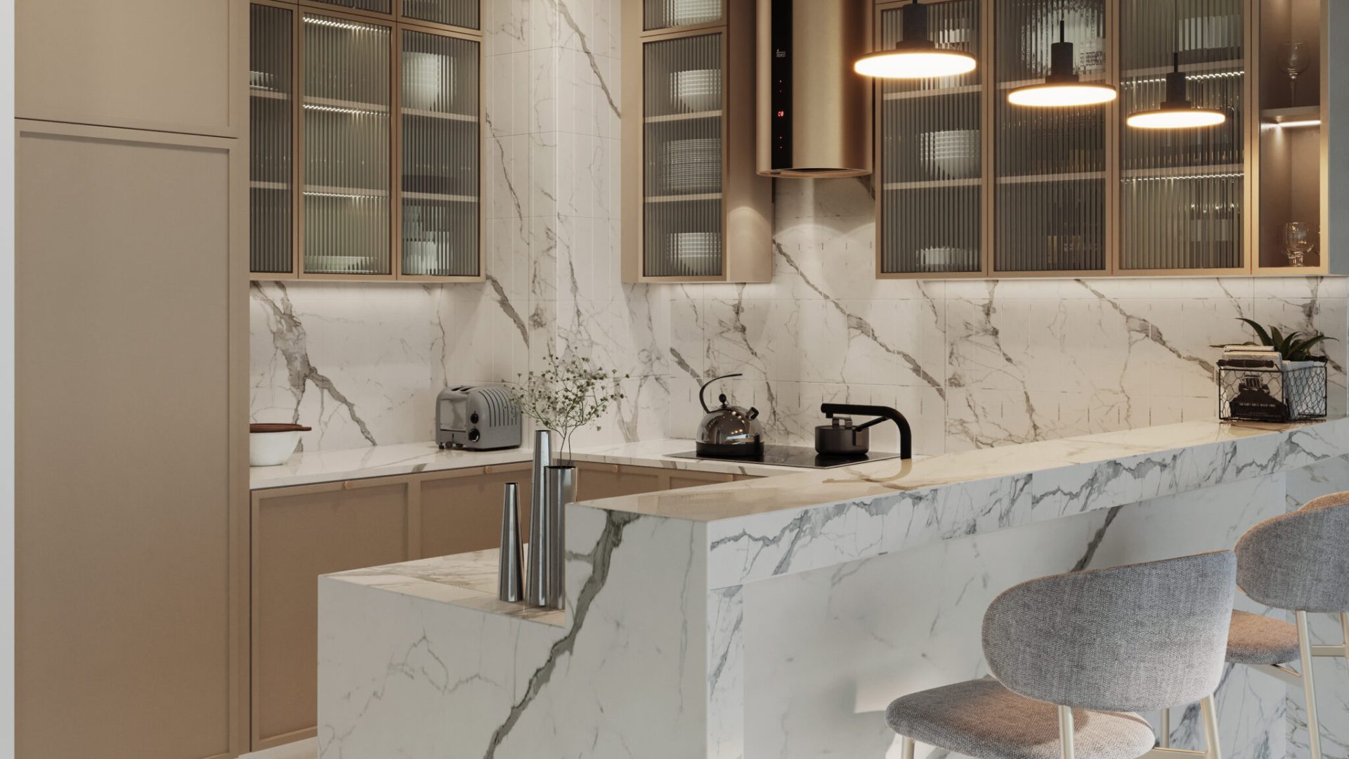 1BR Kitchen View 01