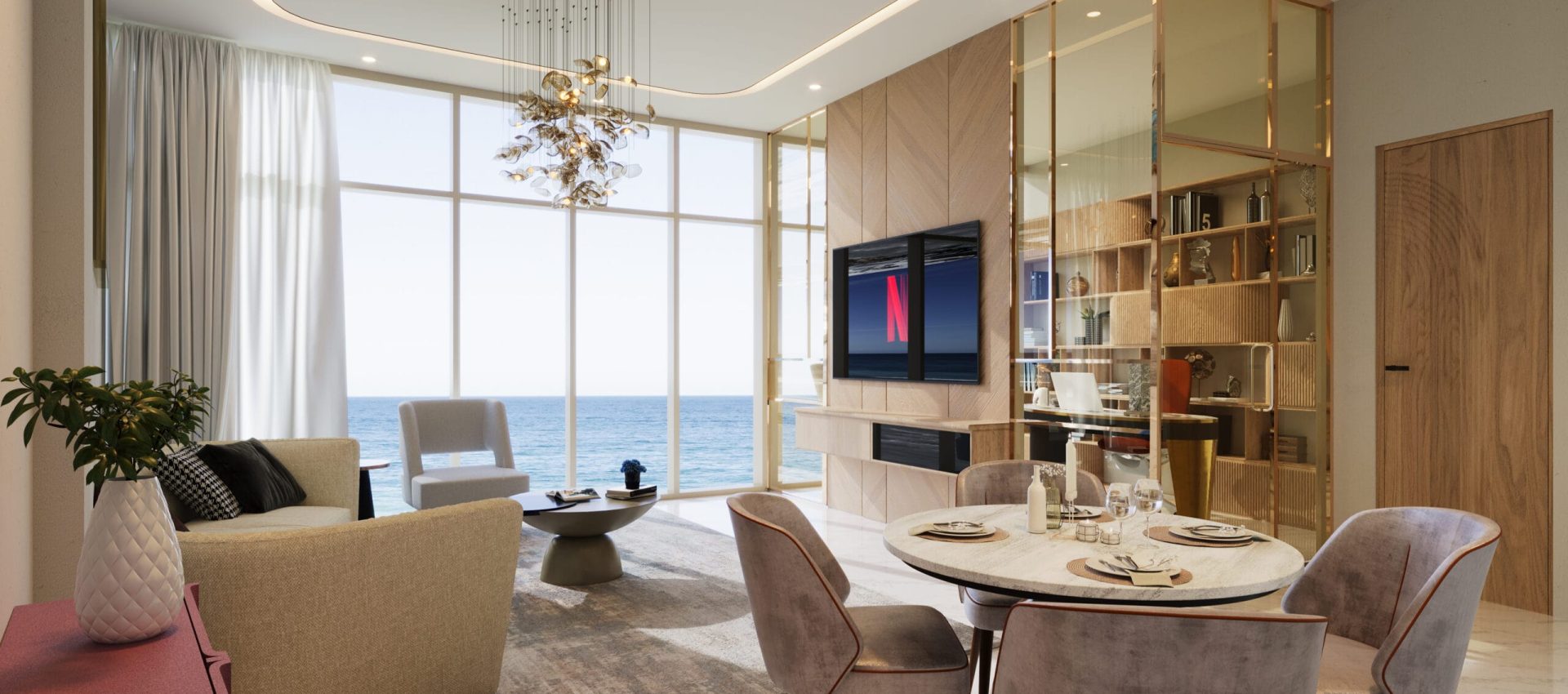 1BR Living View 01