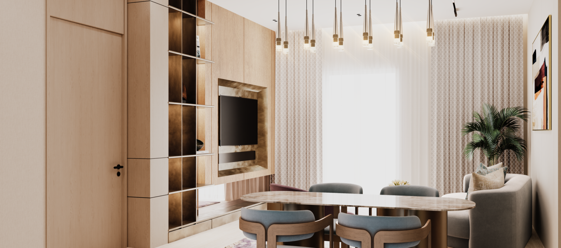 1BR UNIT_Living Room