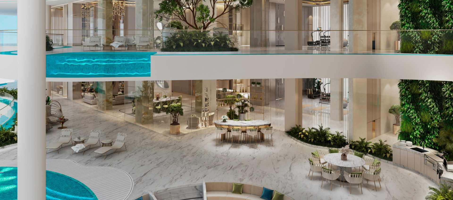 Couture 4 Bedroom l Living & Dining l Balcony l 02