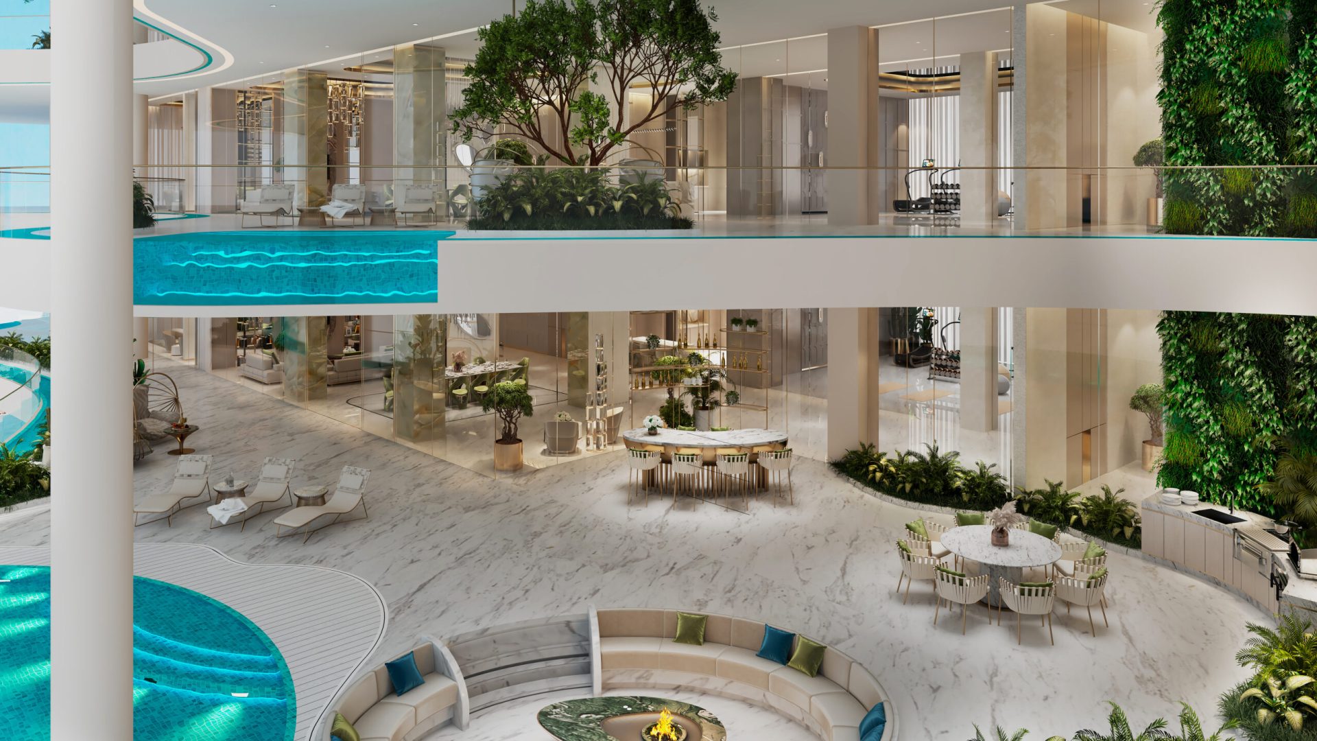 Couture 4 Bedroom l Living & Dining l Balcony l 02