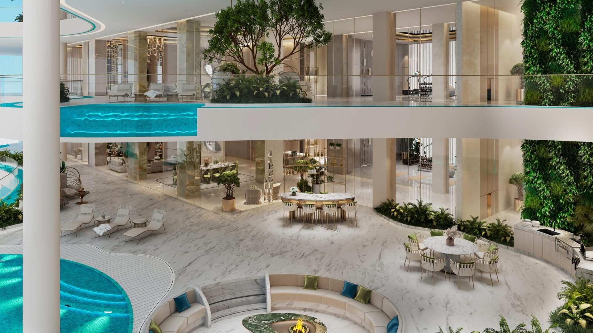 Couture 4 Bedroom l Living & Dining l Balcony l 02