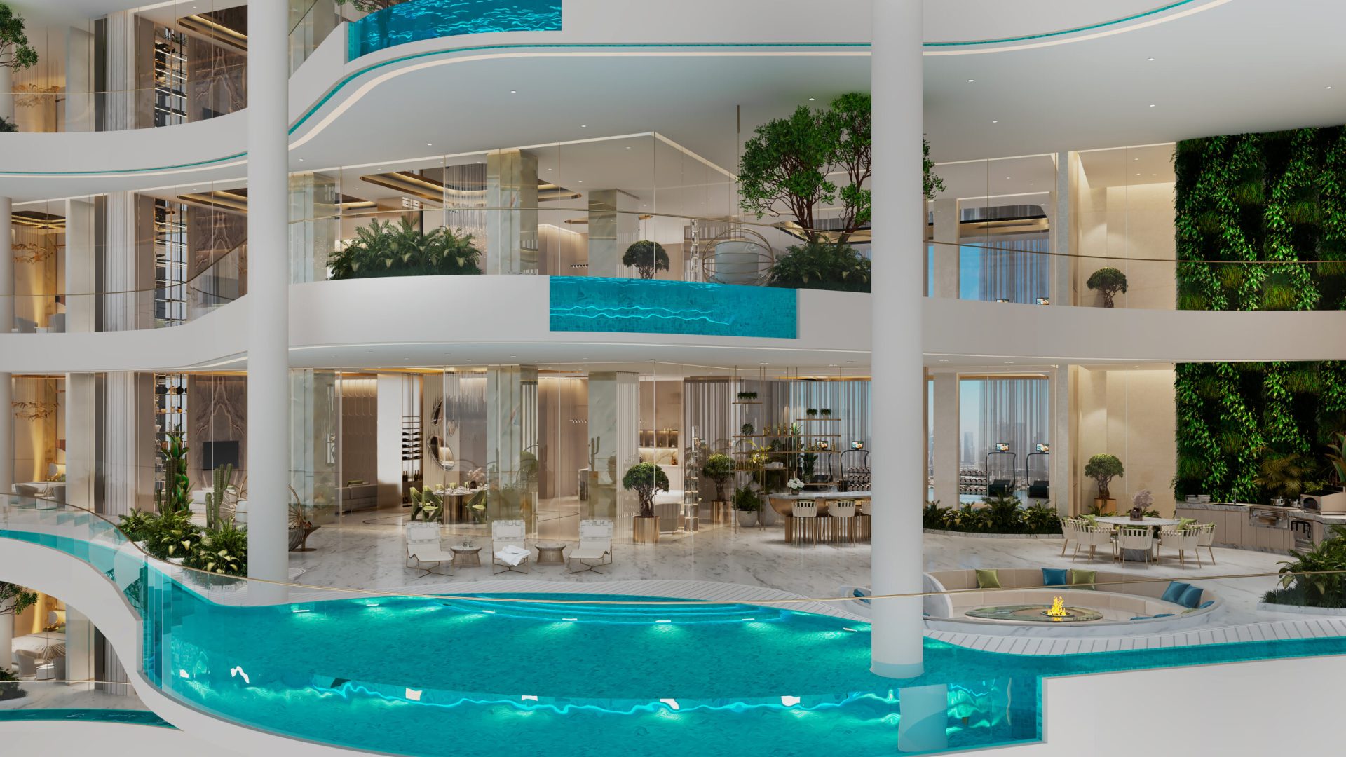 Couture 4 Bedroom l Living & Dining l Balcony l 03