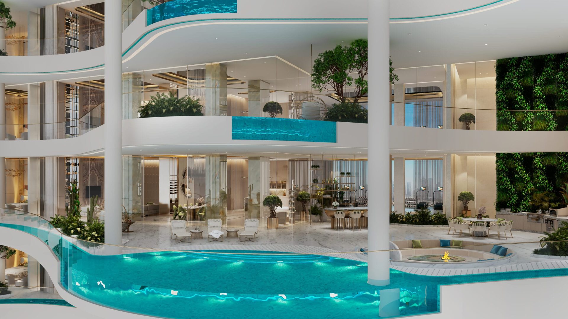 Couture 4 Bedroom l Living & Dining l Balcony l 03