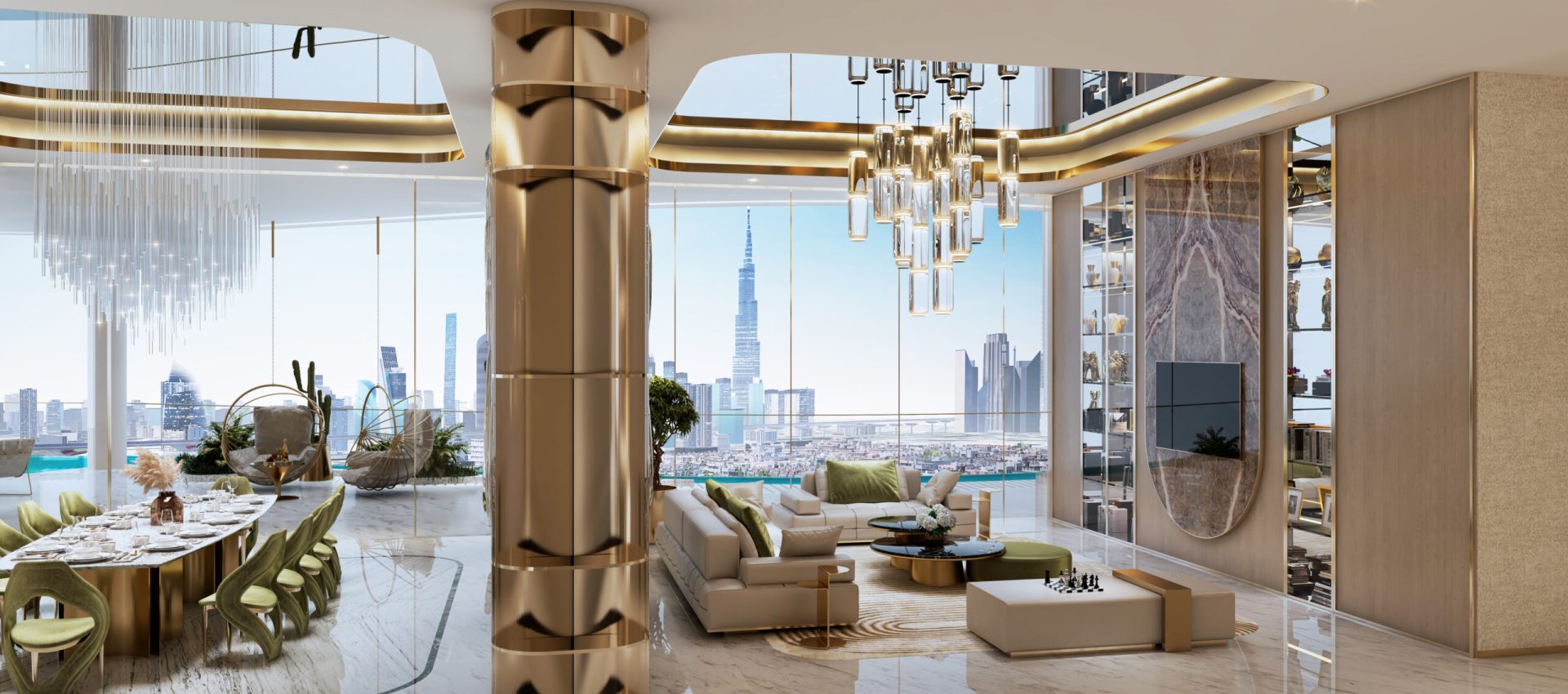 Couture 4 Bedroom l Living & Dining l Balcony l 08