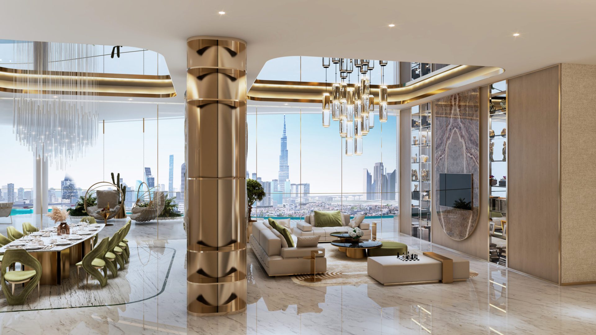 Couture 4 Bedroom l Living & Dining l Balcony l 08