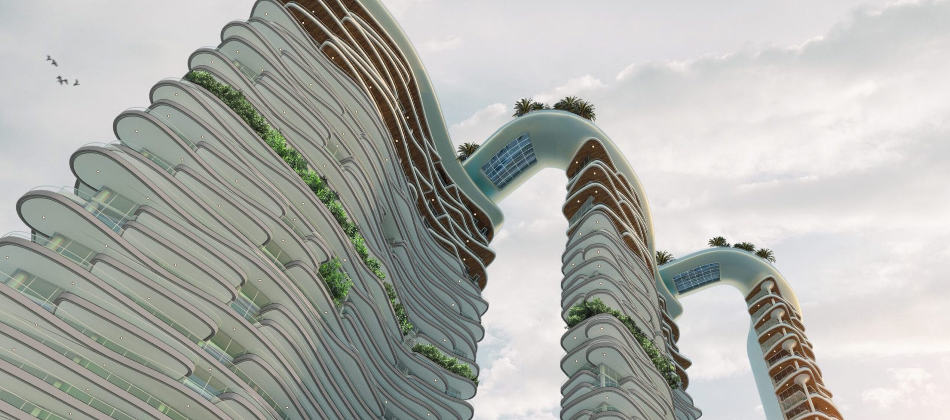 DAMAC Bay - Look Up View 02