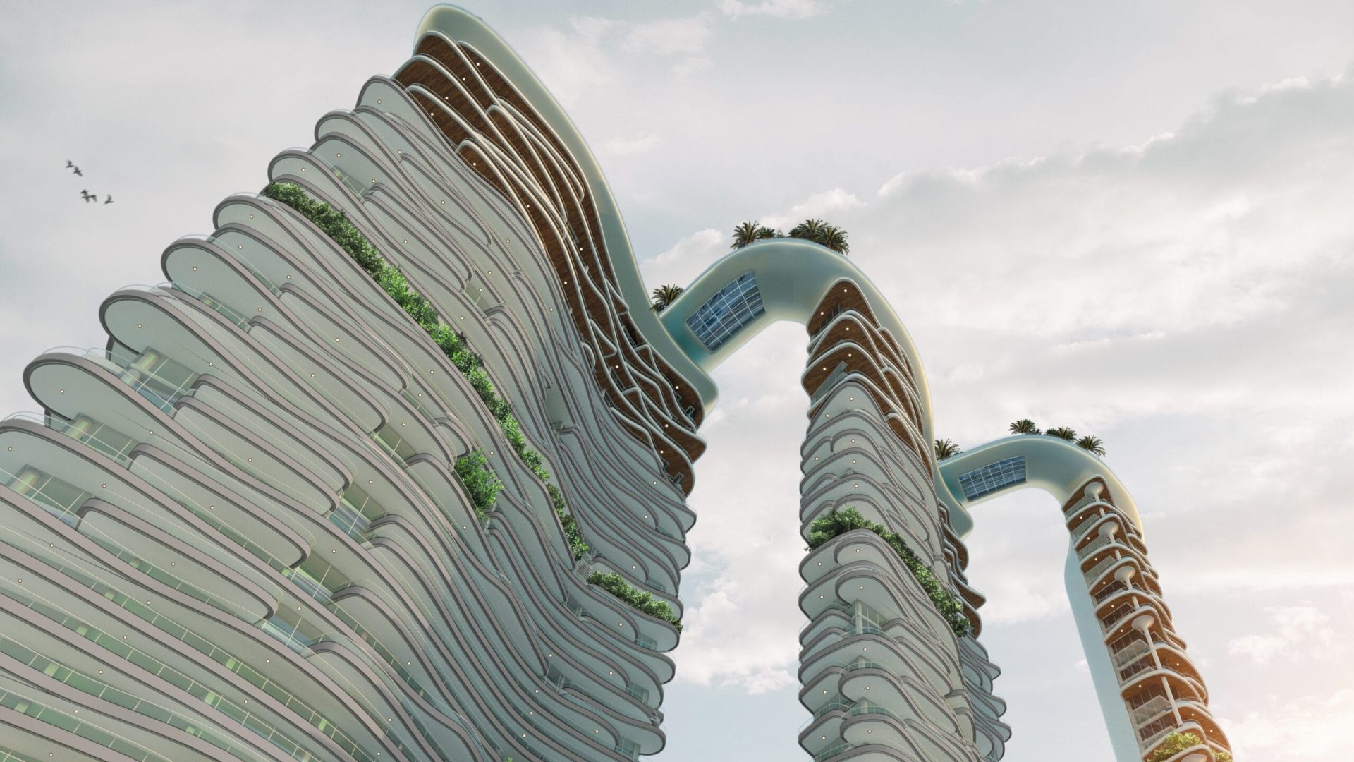 DAMAC Bay - Look Up View 02