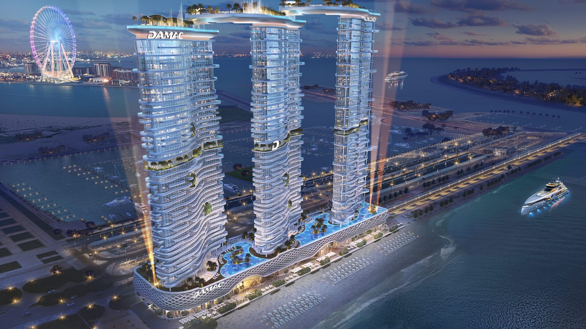 DAMAC Bay _Night View_2301120 R002