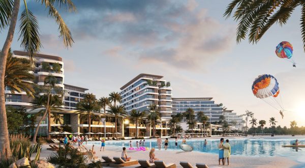 Lagoon beach side view